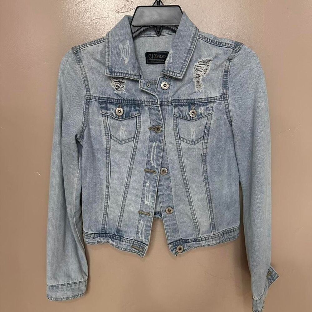 Ci Sono Women's Blue Jacket Size S